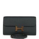 Hermes Constance Wallet To Go Vert Mangrove Evercolor GHW