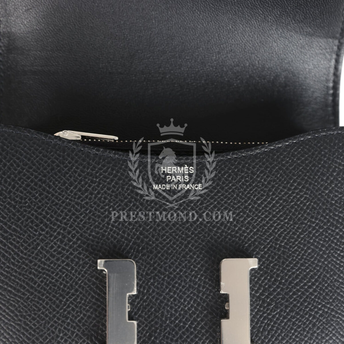 Hermes Constance Slim Wallet Black Epsom PHW — изображение 7