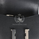 Hermes Constance Slim Wallet Black Epsom PHW