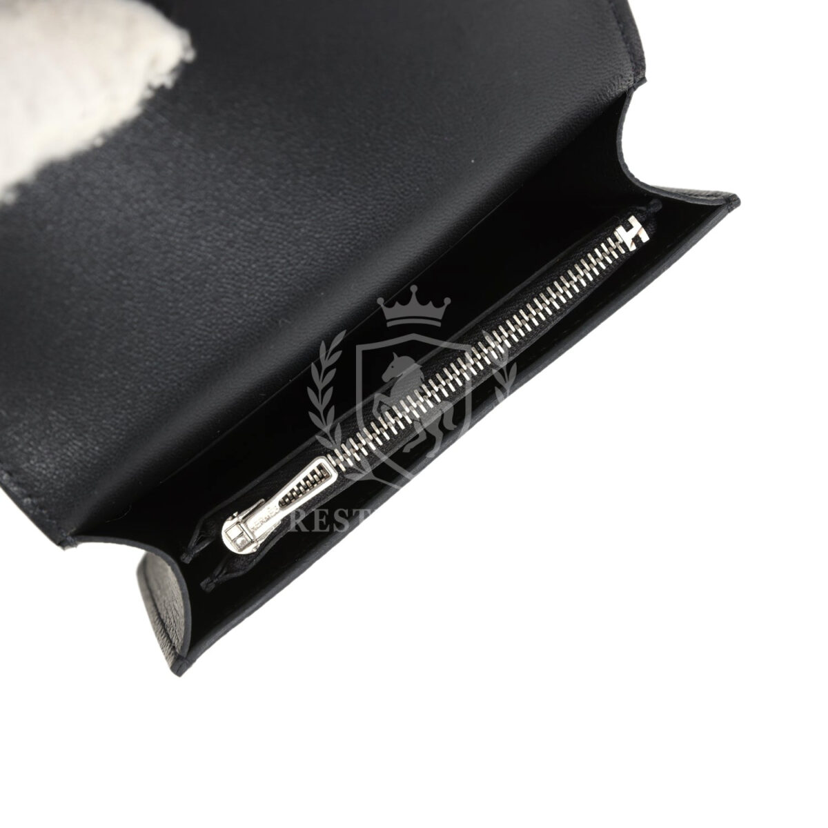 Hermes Constance Slim Wallet Black Epsom PHW — изображение 9