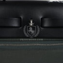 Hermes Herbag Zip 31 PM Vert Mangrove Toile Militaire Canvas and Black Vache Hunter PHW