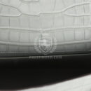 Hermes Kelly Pochette Gris Ciment Matte Alligator PHW