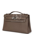 Hermes Kelly Pochette Etoupe Swift PHW