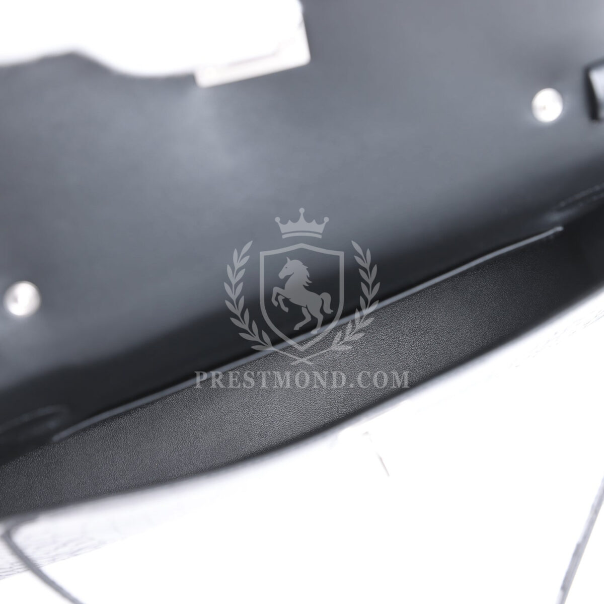 Hermes Kelly Elan Black Shiny Porosus Crocodile PHW — изображение 8