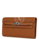 Hermes Kelly Wallet To Go Gold Epsom PHW