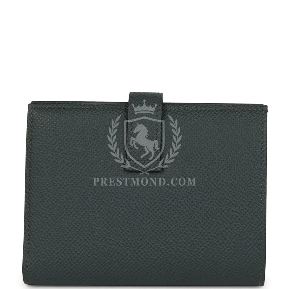 Hermes Bearn Compact Wallet Vert Fonce Epsom GHW — изображение 4