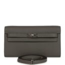 Hermes Kelly Wallet To Go Gris Meyer Epsom PHW
