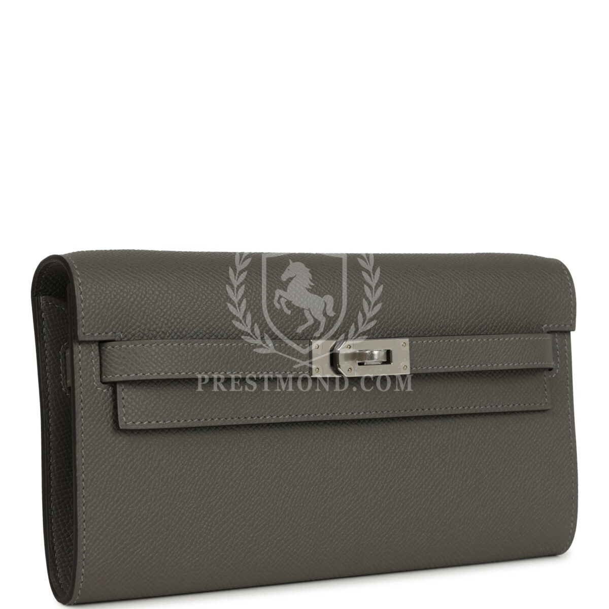 Hermes Kelly Wallet To Go Gris Meyer Epsom PHW — изображение 2