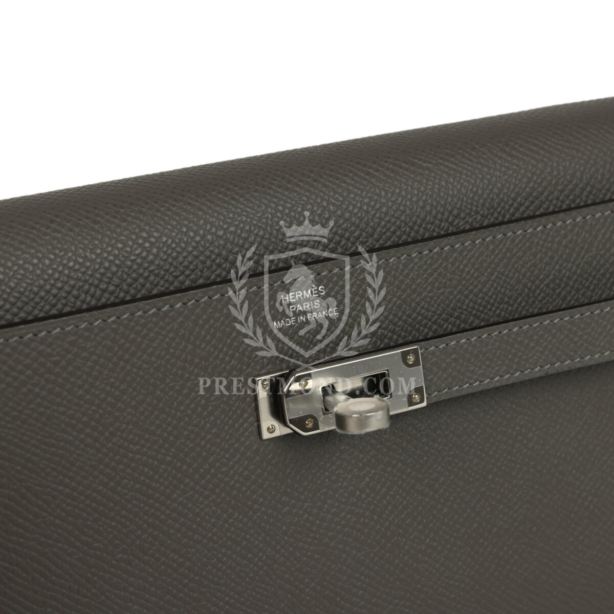 Hermes Kelly Wallet To Go Gris Meyer Epsom PHW — изображение 7