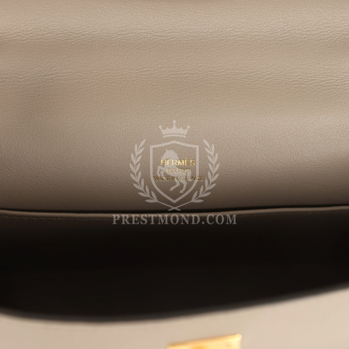 Hermes Kelly Pochette Gris Asphalte Swift GHW — изображение 7