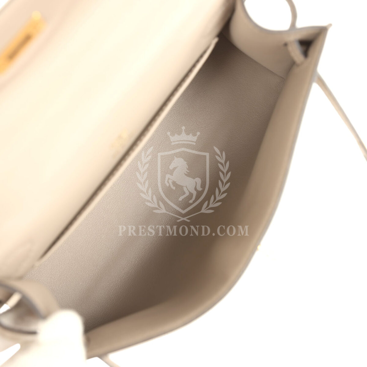 Hermes Kelly Pochette Gris Asphalte Swift GHW — изображение 8