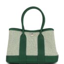 Hermes Garden Party Neo 23 Vert Moyen-Ecru Toile H Canvas and Vert Moyen Negonda PHW