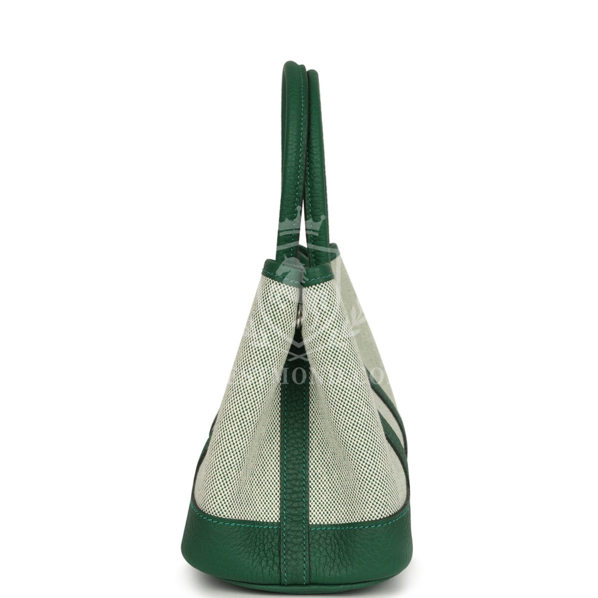 Hermes Garden Party Neo 23 Vert Moyen-Ecru Toile H Canvas and Vert Moyen Negonda PHW — изображение 3