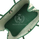 Hermes Garden Party Neo 23 Vert Moyen-Ecru Toile H Canvas and Vert Moyen Negonda PHW