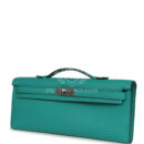 Hermes Kelly Cut Vert Verone Swift PHW