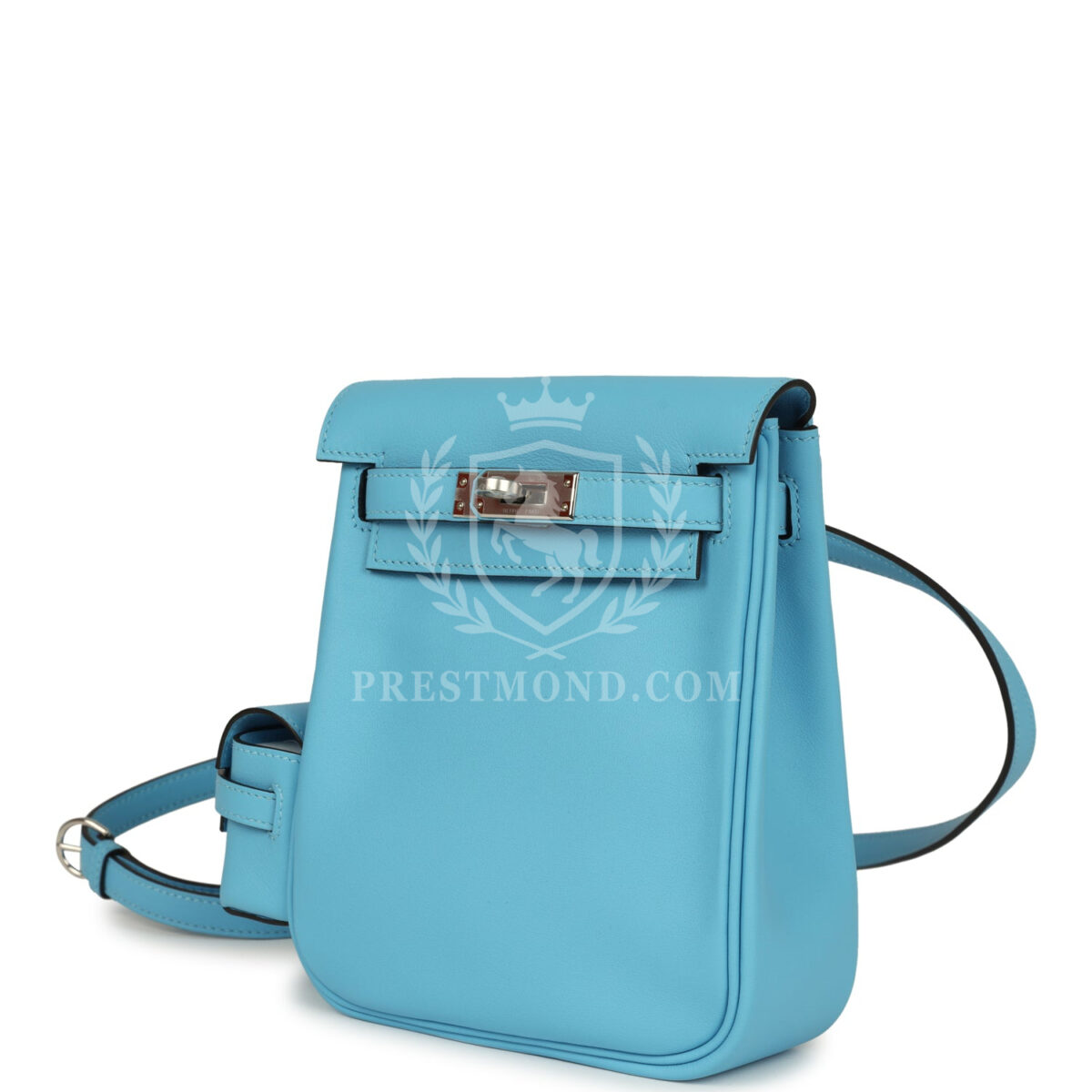Hermes Mini Kelly Jump Backpack Celeste Swift PHW — изображение 5