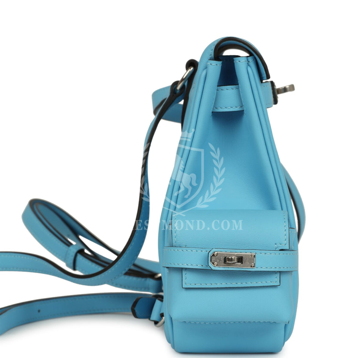 Hermes Mini Kelly Jump Backpack Celeste Swift PHW — изображение 3