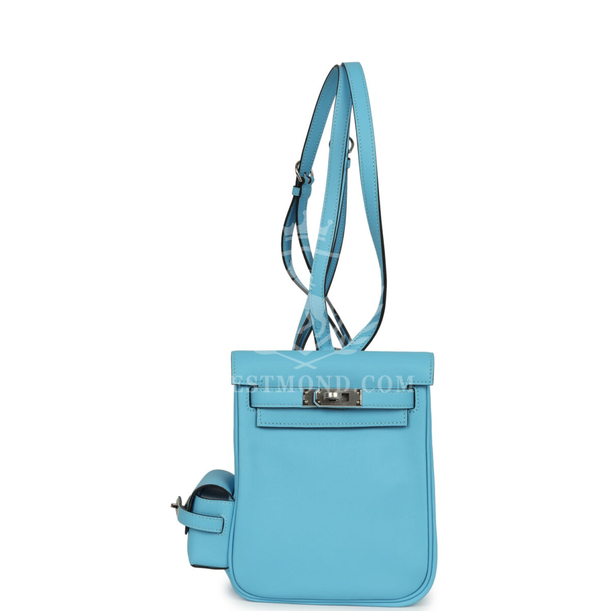 Hermes Mini Kelly Jump Backpack Celeste Swift PHW — изображение 7