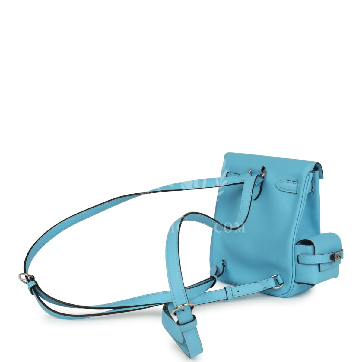 Hermes Mini Kelly Jump Backpack Celeste Swift PHW — изображение 8