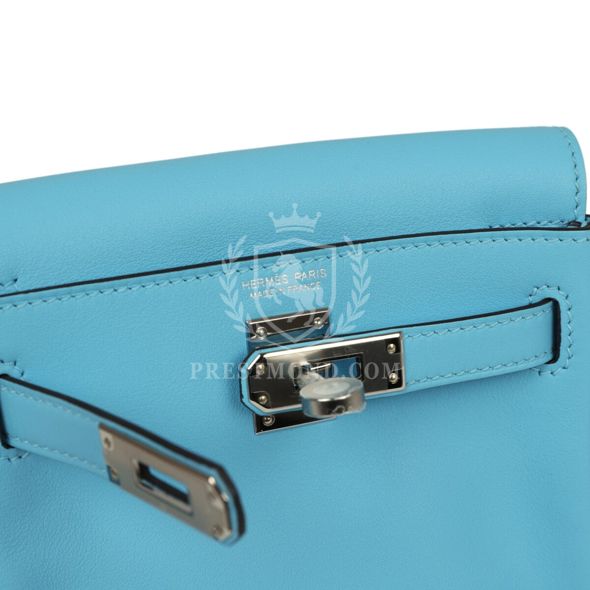 Hermes Mini Kelly Jump Backpack Celeste Swift PHW — изображение 9