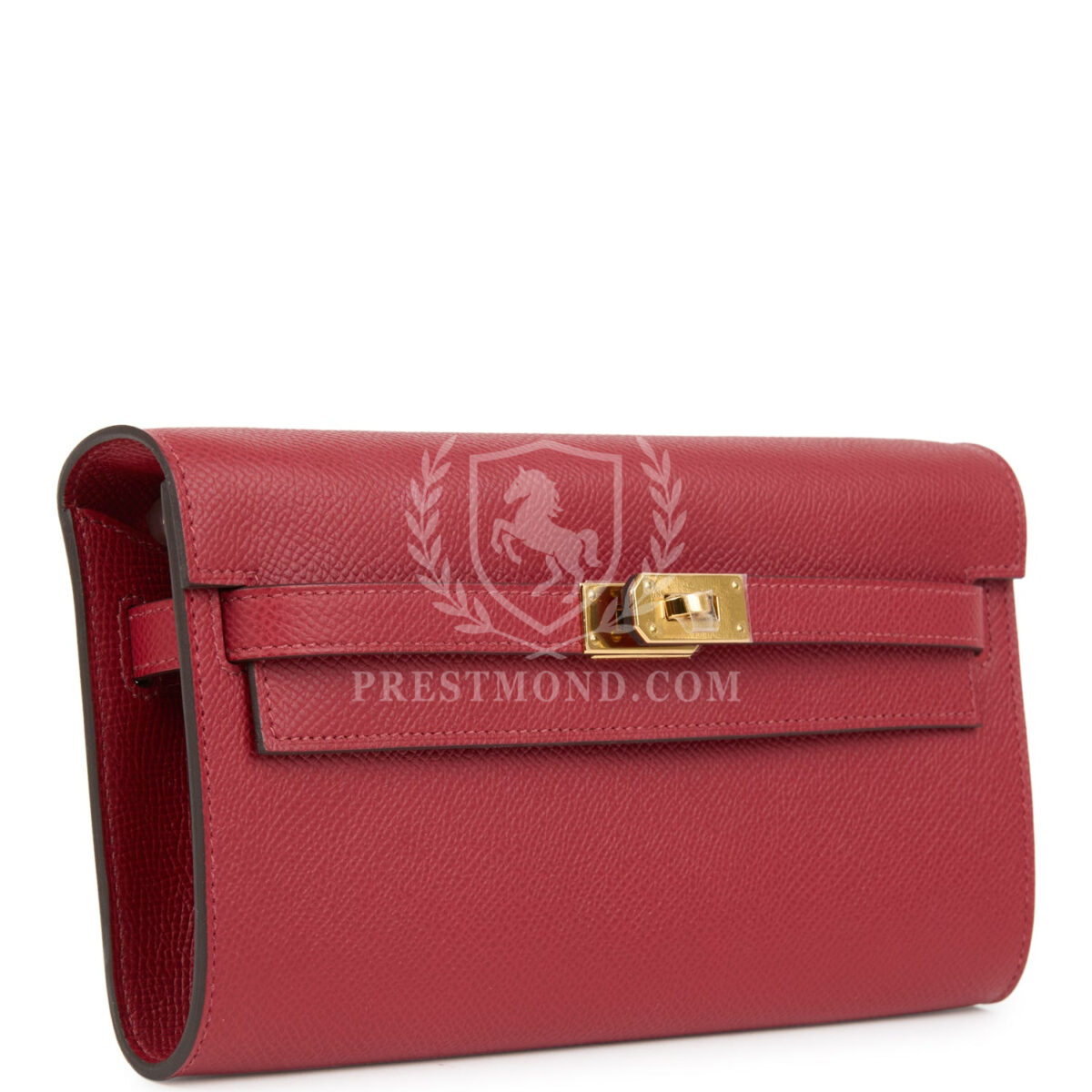 Hermes Kelly Wallet To Go Rouge Grenat Epsom GHW — изображение 2