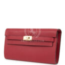 Hermes Kelly Wallet To Go Rouge Grenat Epsom GHW