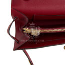 Hermes Kelly Wallet To Go Rouge Grenat Epsom GHW