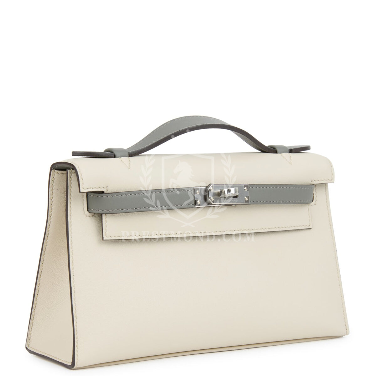 Hermes Special Order (HSS) Kelly Pochette Beton and Gris Meyer Swift PHW — изображение 2