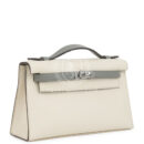 Hermes Special Order (HSS) Kelly Pochette Beton and Gris Meyer Swift PHW