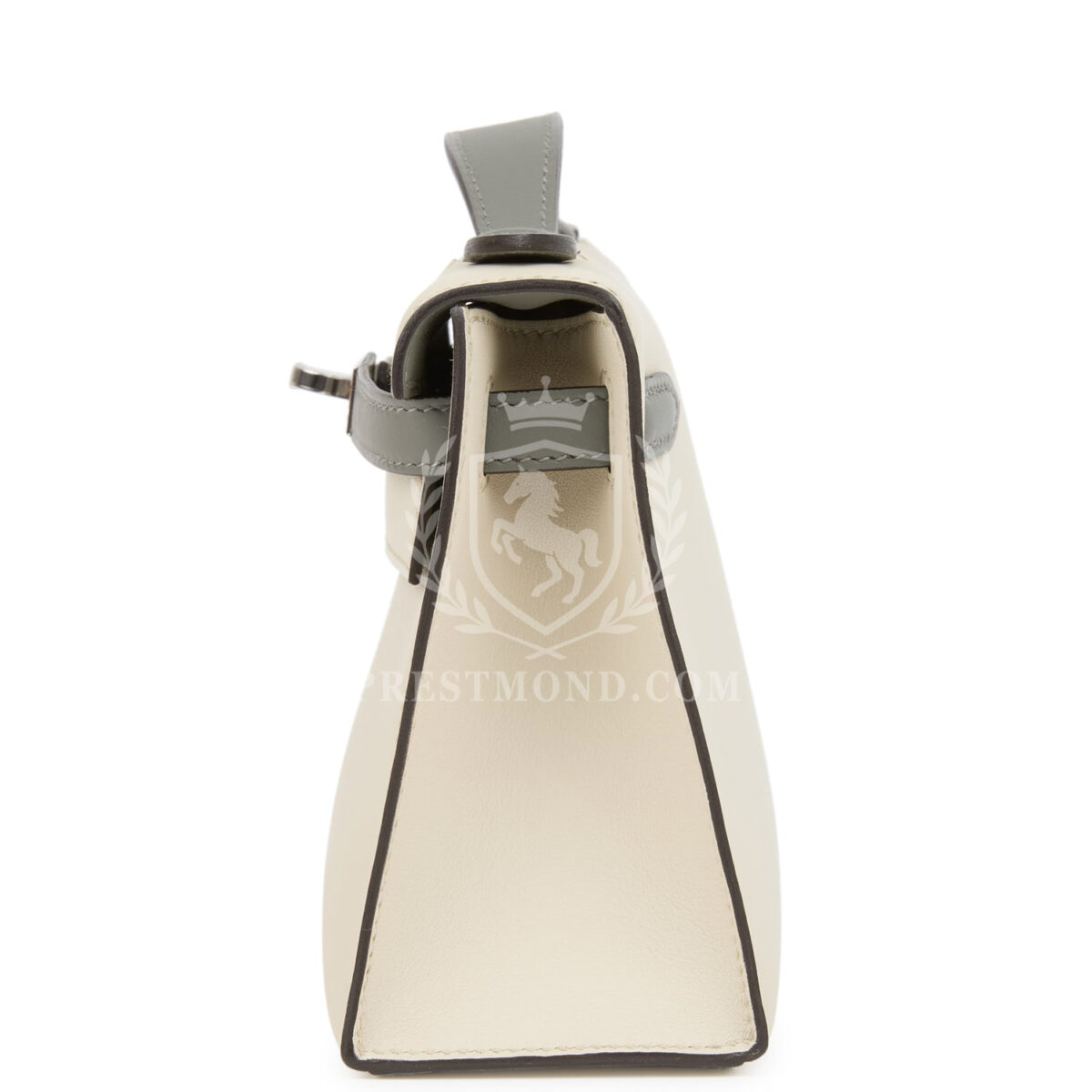 Hermes Special Order (HSS) Kelly Pochette Beton and Gris Meyer Swift PHW — изображение 3
