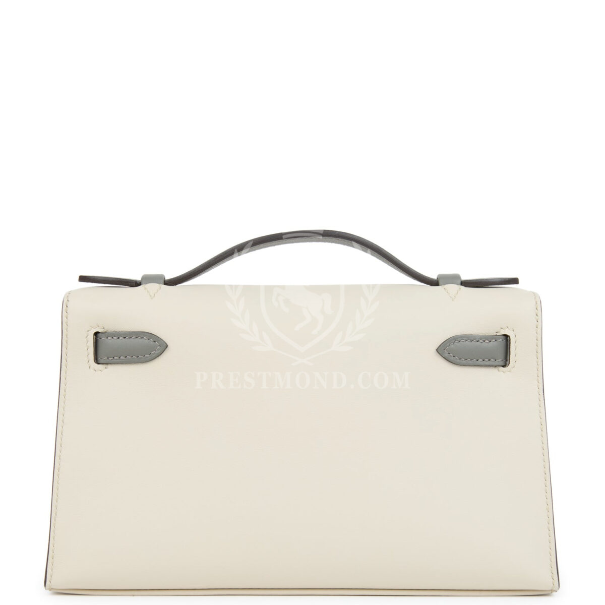 Hermes Special Order (HSS) Kelly Pochette Beton and Gris Meyer Swift PHW — изображение 4
