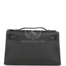 Hermes Kelly Pochette Black Swift GHW