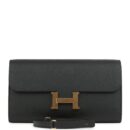 Hermes Constance Wallet To Go Black Epsom GHW