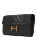Hermes Constance Wallet To Go Black Epsom GHW