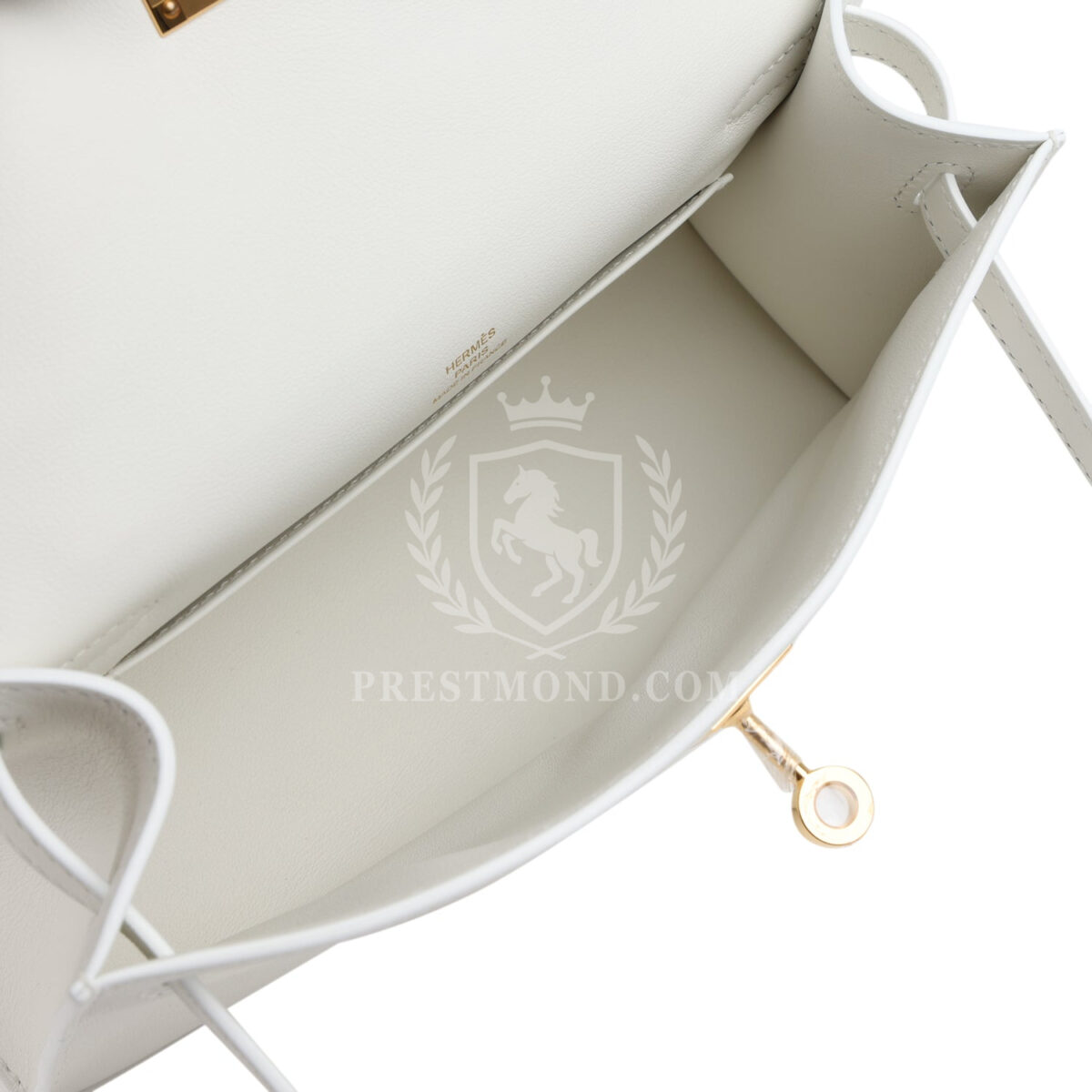 Hermes Kelly Pochette White Swift GHW — изображение 8