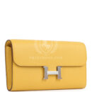 Hermes Constance To Go Wallet Jaune Ambre Evercolor PHW
