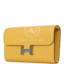 Hermes Constance To Go Wallet Jaune Ambre Evercolor PHW