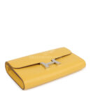 Hermes Constance To Go Wallet Jaune Ambre Evercolor PHW