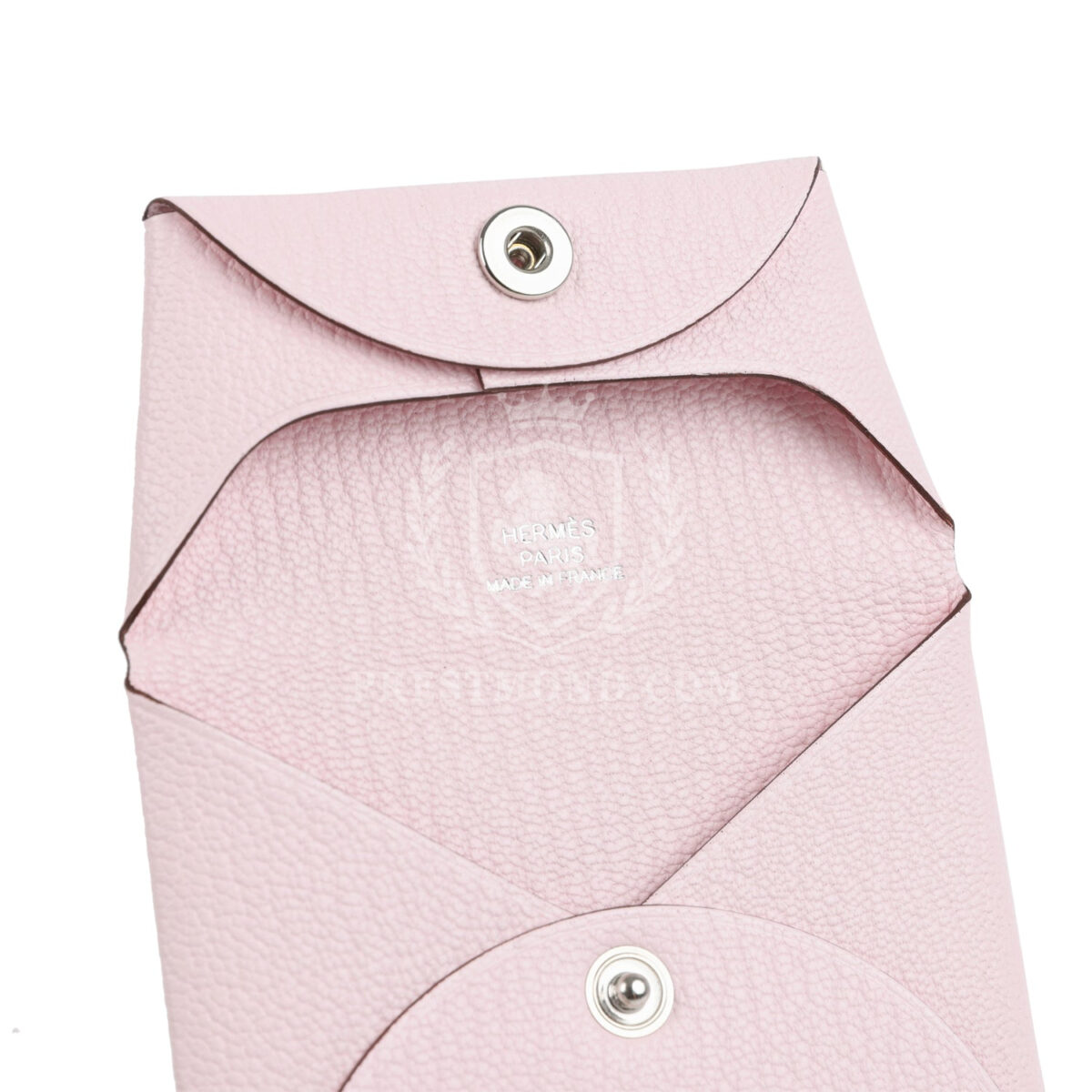 Hermes Bastia Change Purse Rose Darling Chevre Mysore PHW — изображение 5