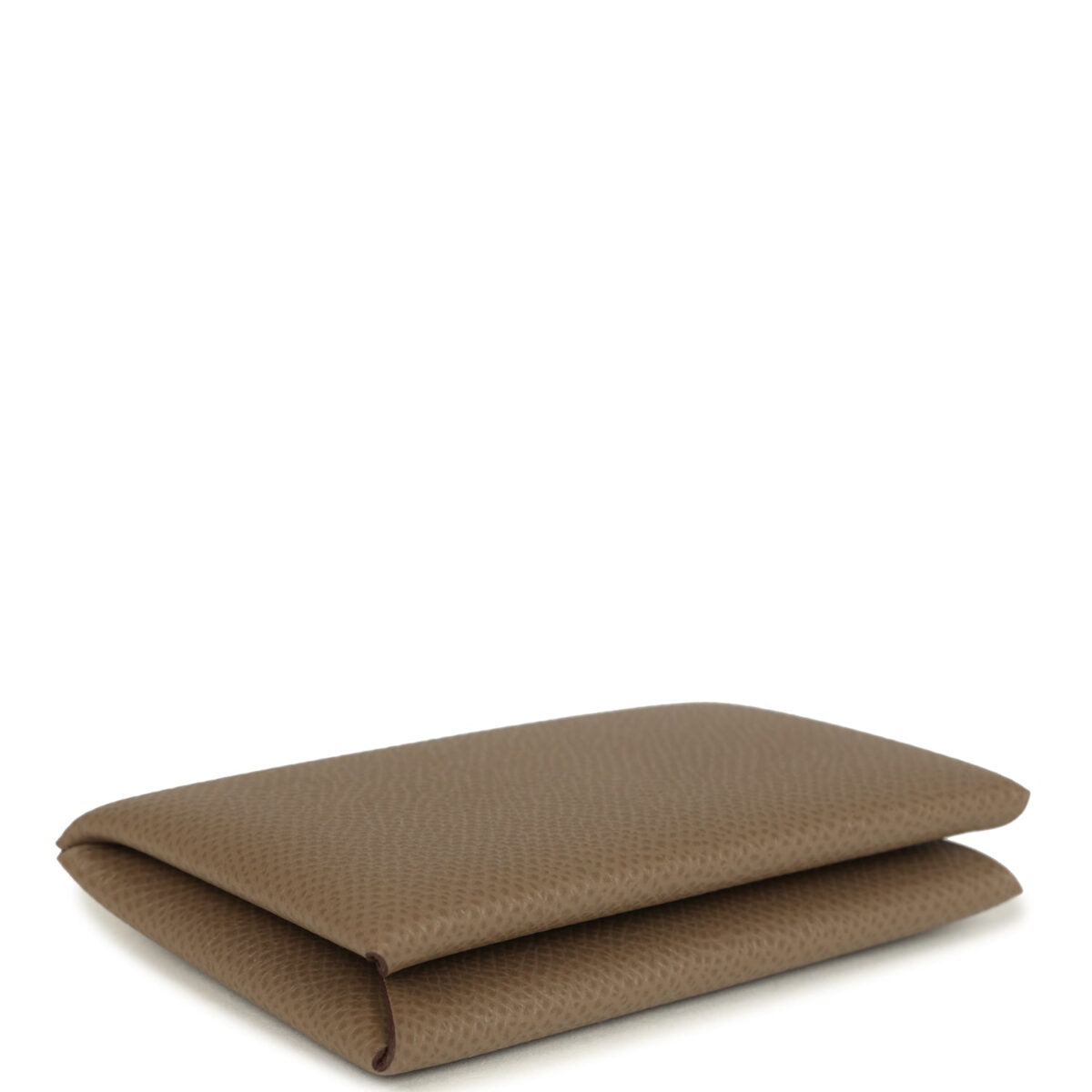 Hermes Calvi Card Holder Etoupe Epsom PHW — изображение 6
