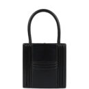 Vintage Hermes Mini Cadena Lock Bag Black Box Calf GHW