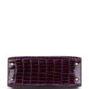 Hermes Kelly Sellier 25 Aubergine Shiny Niloticus Crocodile GHW