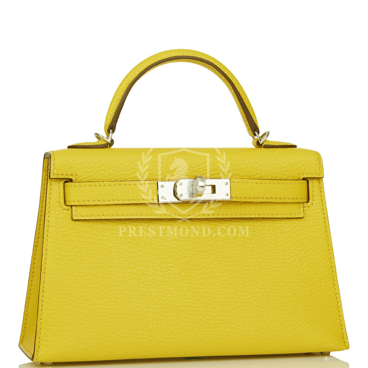 Hermes Kelly Sellier 20 Jaune de Naples Verso Chèvre PHW — изображение 2