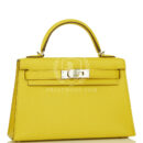 Hermes Kelly Sellier 20 Jaune de Naples Verso Chèvre PHW