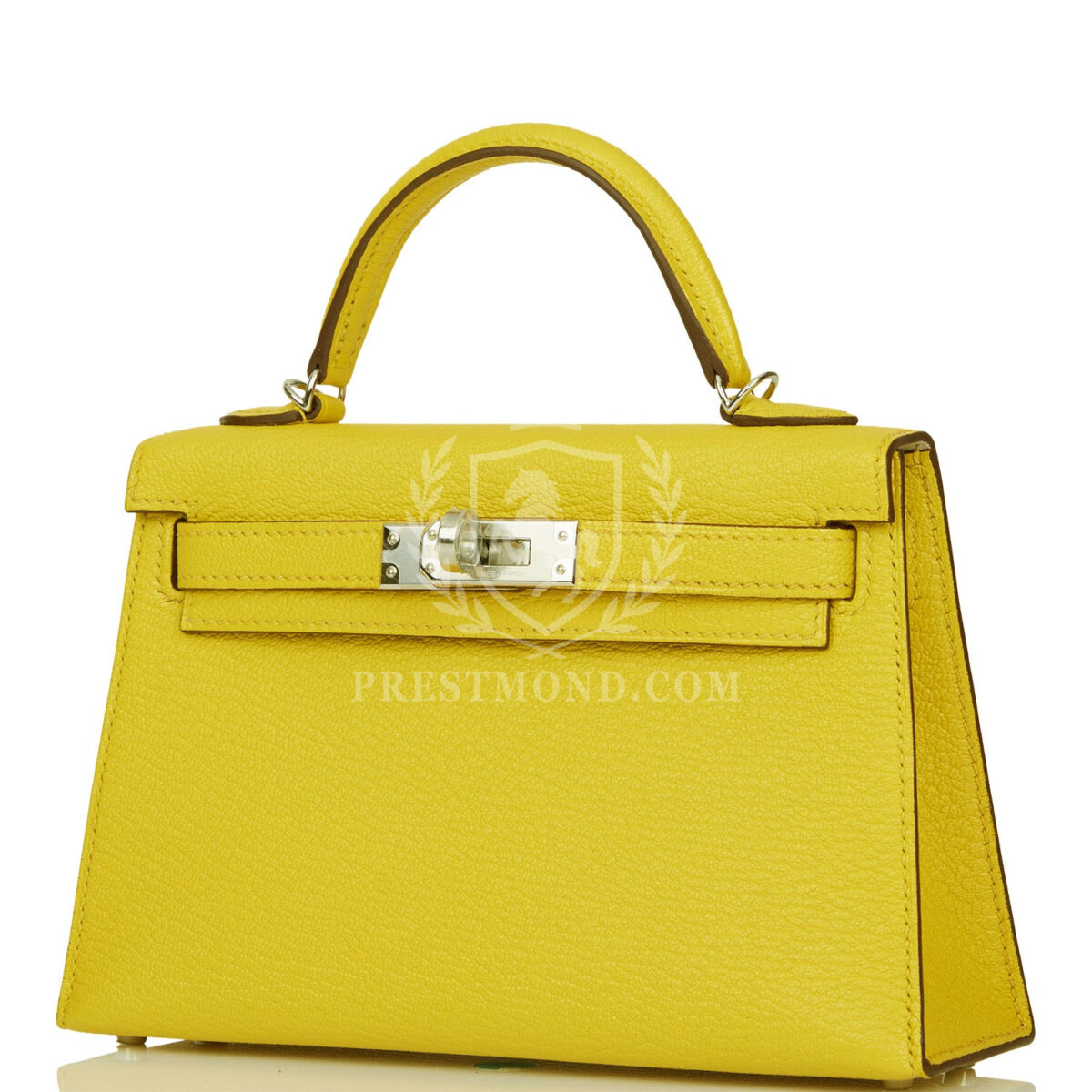Hermes Kelly Sellier 20 Jaune de Naples Verso Chèvre PHW — изображение 5