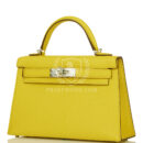 Hermes Kelly Sellier 20 Jaune de Naples Verso Chèvre PHW