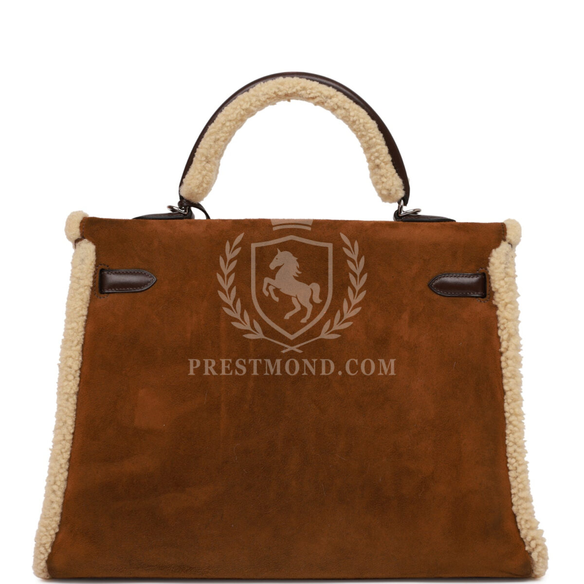 Hermes Teddy Kelly 35 Shearling and Ebene Barenia PHW — изображение 4
