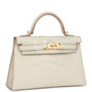 Hermes Kelly Sellier 20 Beton Matte Alligator GHW
