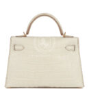 Hermes Kelly Sellier 20 Beton Matte Alligator GHW