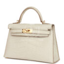 Hermes Kelly Sellier 20 Beton Matte Alligator GHW